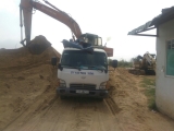 Bãi cát xây dựng tại quận Bình Thạnh